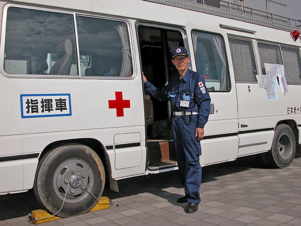 長きにわたり日本赤十字社のボランティアを務める